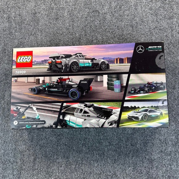LEGO Speed Champions Mercedes AMG F1 W12 E & Project One Set 76909 9+ Retired - Picture 2 of 6